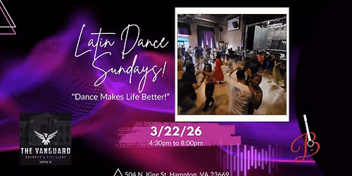 Latin Dance Sundays at The Vanguard! (3/22/26)