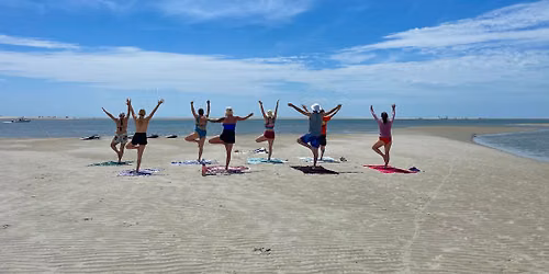 Paddleboarding and Yoga on Little Tybee