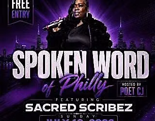 cj speaks presents SpOkEn WoRd Of PhIlLy, an open mic hosted by poet cj