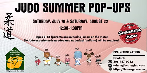 Summer Judo Pop-ups - Heritage Community Association