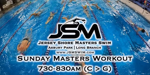 JSM\/Asbury Masters Swim: Sunday C > G Workout (Dec 28) | 730am