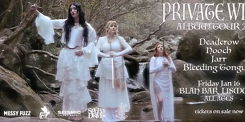 MESSY FUZZ x SINERGY PRESENTS: PRIVATE WIVES - \u2018THREE OF SWORDS\u2019 TOUR 2026 | BLAH BAR - LISMORE