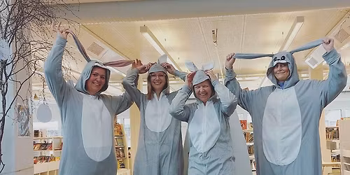 P\u00e5skeeggjakt p\u00e5 Tangvall bibliotek