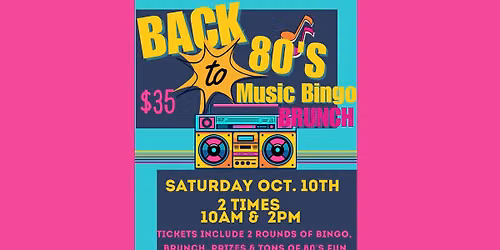 80's Music Bingo Brunch