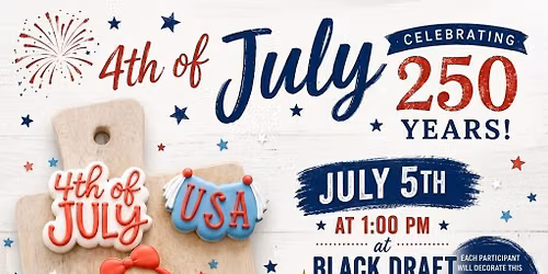 Red, White & Blue: Semiquincentennial Cookie Decorating Class! \ud83c\uddfa\ud83c\uddf8