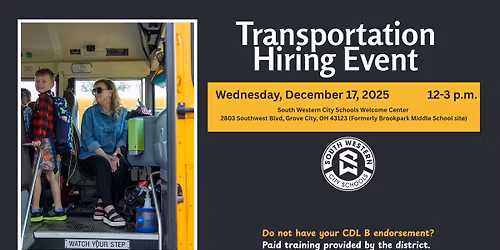 Transportation Hiring Event: Open Interviews