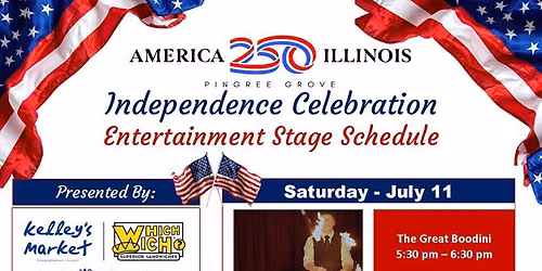 America250 Indepdence Celebration - Saturday, July 11th