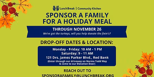 Thanksgiving - Sponsor a Family Meal