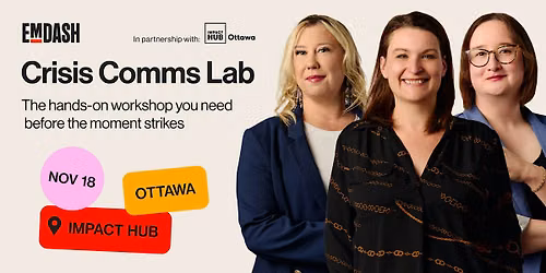 Crisis Comms Lab \u2014 Ottawa