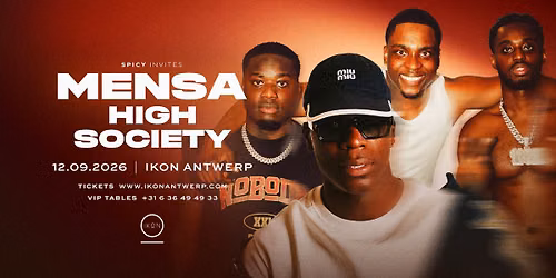 MENSA x HIGH SOCIETY at IKON Antwerp \ud83d\udd25