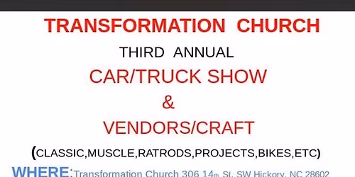 Transformation church car\/vendor show
