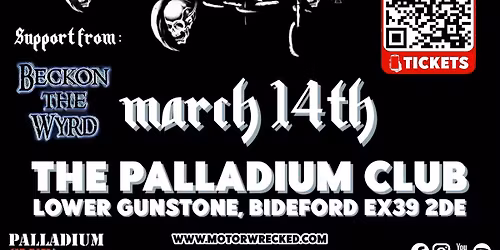 MOT\u00d6RWRECKED @ The Palladium Club, Bideford 14\/3\/26 support from Beckon The Wyrd