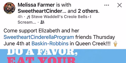 Sweetheart Cinderella and Baskin Robbins