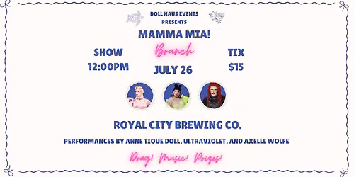 Mamma Mia Drag Brunch LIVE in Guelph!!