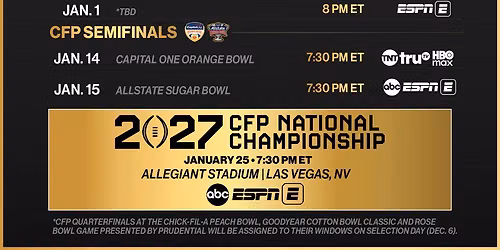 College Classic - Day Three (Time: TBD)