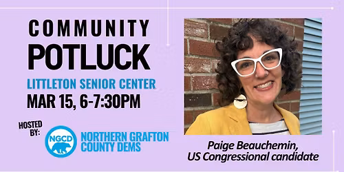 NGCD Potluck with Paige Beauchemin