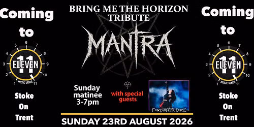 Bring me the horizon tribute Mantra PLUS Forevanescence Sunday matinee live Eleven Stoke