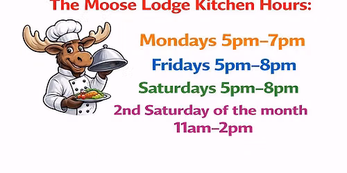Kitchen is Open! *Members & Qualified Guests Only