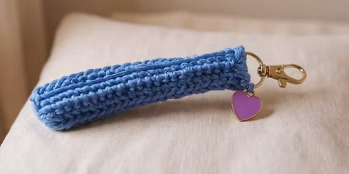 Beginning Crochet: Floral Heart Wristlet
