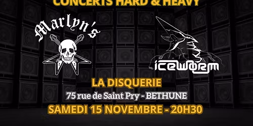 Iceworm & Marlyn's en concert \u00e0 la Disquerie (B\u00e9thune)