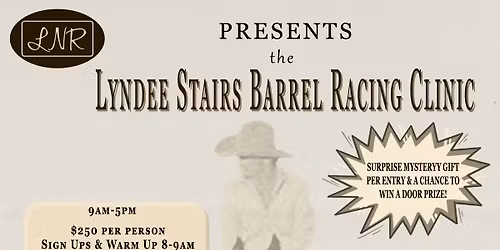 Lyndee Stairs Barrel Clinic
