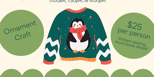 Ugly Sweater Tea Party at The Clove Cafe