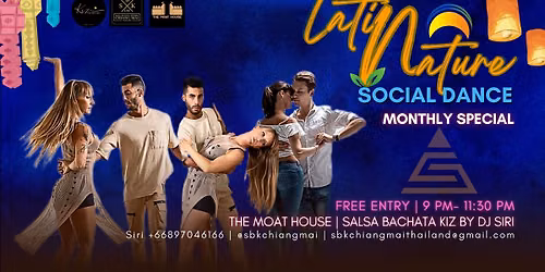 Monthly Free WED Latin Nature Social Dance | Salsa Bachata Kiz | Free Entry 