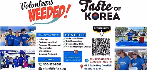 Taste Of Korea Volunteers Needed