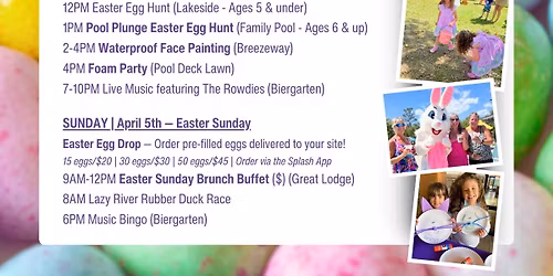 Easter Weekend at Splash!