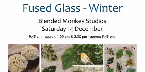 Fused Glass - Winter - Christmas Dish