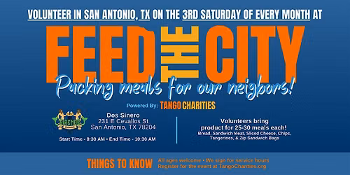 Feed The City San Antonio: Making Meals for People In Need