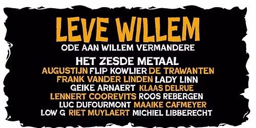 Leve Willem! Ode aan Willem Vermandere in De Roma - laatste tickets!