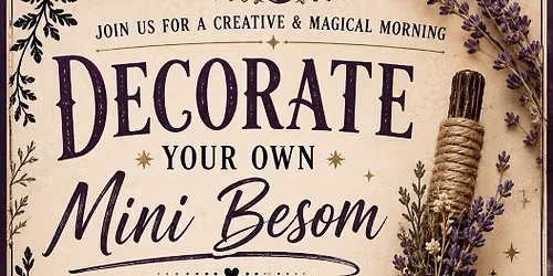 Decorate a mini besom