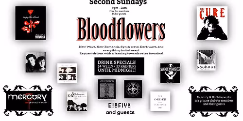Bloodflowers - Pride Edition! Retro Gothic Dance with guest DJ Morgue Anne