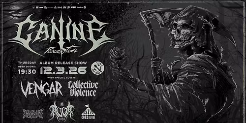 CANINE \u2013 Perception Album Release Show + AQUACORE After Party