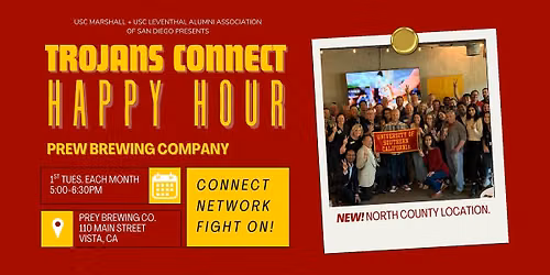 USC Marshall Alumni SD Trojans Connect Happy Hour \u2013 Prey Brewing - 10\/6