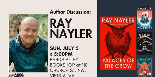 Author Event: Ray Nayler | PALACES OF THE CROW