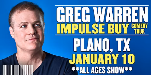 Greg Warren in Plano, TX - All Ages Show