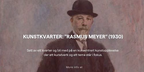 Kunstkvarter: "Rasmus Meyer" (1930)
