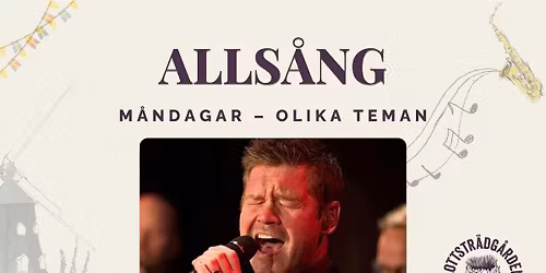 Alls\u00e5ng p\u00e5 Slottstr\u00e4dg\u00e5rdens Kaf\u00e9 - Tema: Evert i fint s\u00e4llskap (L\u00e5tar av nationalskalender & andra)