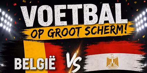 WK voetbal in Bornem: Belgi\u00eb - Egypte 