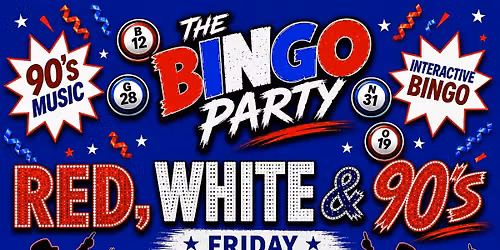 Red White & 90’s - Fun Bingo & 90’s music