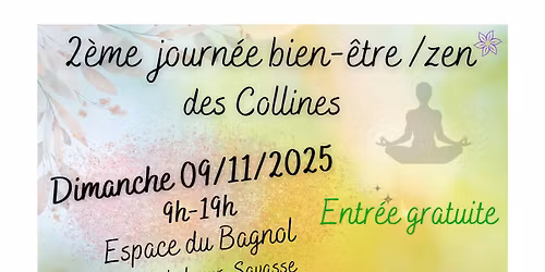 2\u00e8me journ\u00e9e bien-\u00eatre\/zen des Collines - Saint-Michel-sur-Savasse\/Montmiral
