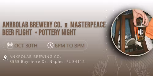Ankrolab Brewery x Masterpeace - Beer Flight + Pottery