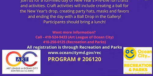 New Year's Pre-Eve Kids Craft Day