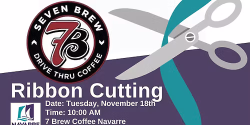 Ribbon Cutting for 7 Brew Coffee Navarre