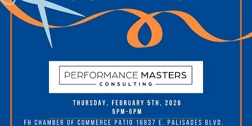 Ribbon Cutting - Performance Masters Consulting