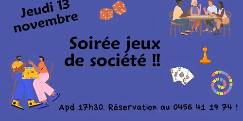Soir\u00e9e jeux conviviale... KOM ! Tu viens ?