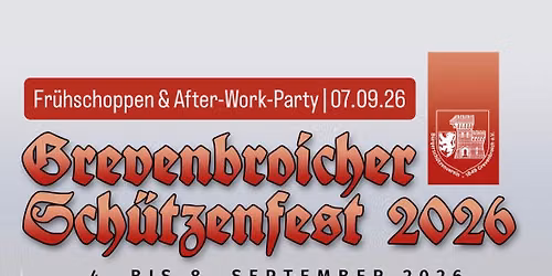 Fr\u00fchschoppen & After-Work-Party 