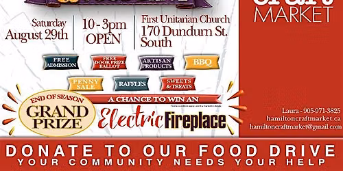 HAMILTON CRAFT MARKET & FOOD DRIVE